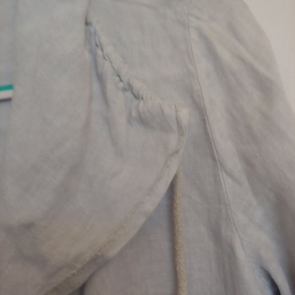 Tempo Paris made in Paris Italy. Linen waterfall lagonlook kimono Size small - Picture 4 of 16